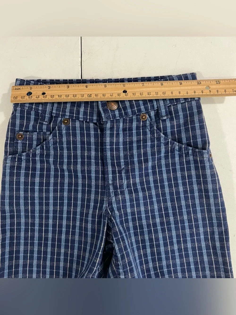 Vintage Little Levis 550 Relaxed Fit Shorts Kids Size 3 Blue USA Made Orange Tab